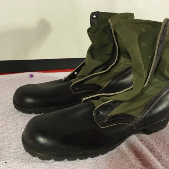 1960s CIC HOT WEATHER SPIKE PROTECTED GREEN JUNGLE COMBAT sz13XN BOOTS SI 592 main image 7